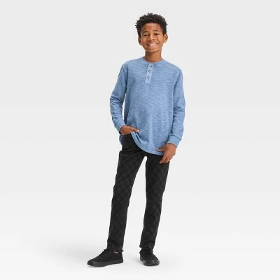 Boys' Skinny Checkered Jeans - art class™ Black 4 Boys' Skinny Checkered Jeans - art class™ Black - Image 2