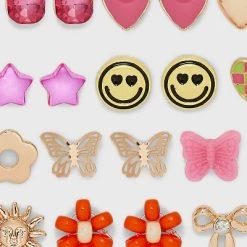Girls' 20pk Earring Set with Bows Strawberries Hearts - art class™ -Art Class shop GUEST 05f73b14 6243 4911 9210 39edce5f0e75