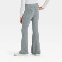Girls' Cozy Flare Pants - art class™ Light Off-white