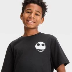 Boys' Nightmare Before Christmas Short Sleeve Graphic T-Shirt - art class™ Black