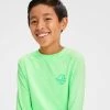 Boys' Long Sleeve Snappy Wave Rash Guard Top - art class™ Light Green -Art Class shop GUEST 1234dc68 a897 4234 9f15 9db0fa14ba78