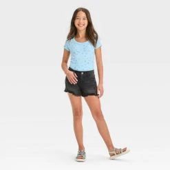 Girls' Destructed Mid-Rise Cutoff Shorts - art class™ Light Blue Wash -Art Class shop GUEST 12fae15f 6a22 466c a7e2 0ee403d6a6be