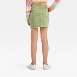 Girls' Twill Chino Skirt - art class™ Almond Brown