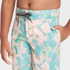 Boys' Tie-Dye Board Shorts - art class™ Light Blue