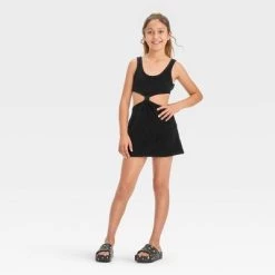 Girls' Solid Terry Cover Up Dress - art class™ Black 5 Girls' Solid Terry Cover Up Dress - art class™ Black -Art Class shop GUEST 1fcda31c 21de 4bca 81cb d4fc0ac000ce