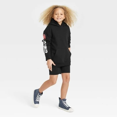 Boys' 'Trust the Universe' Graphic Hooded Sweatshirt - art class™ Black 4 Boys' 'Trust the Universe' Graphic Hooded Sweatshirt - art class™ Black - Image 2