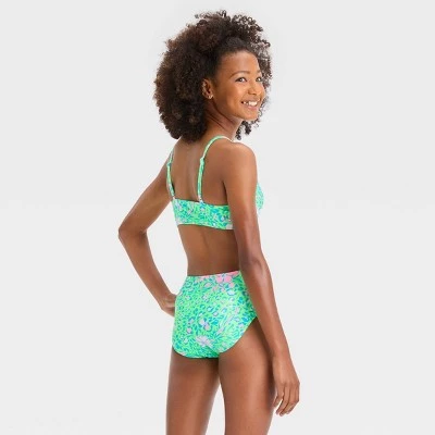 Girls' Paradise Jungle Floral Printed Bikini Set - art class™ 4 Girls' Paradise Jungle Floral Printed Bikini Set - art class™ - Image 2