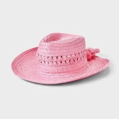 Girls' Paper Straw Cowboy Hat - art class™ Pink -Art Class shop GUEST 2c2e4560 98a1 40d2 9a0d 9d6d6fcc1e7d