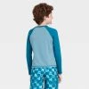 Boys' Wave Long Sleeve Rash Guard Swim Shirt - art class™ Dark Blue -Art Class shop GUEST 3421ec48 93f1 4e14 908c 81c68c7eee93
