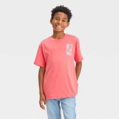 Boys' Checkered Palm Tree Short Sleeve Graphic T-Shirt - art class™ Orange -Art Class shop GUEST 3527a09e 1ce0 4a93 86fd 6beff5bd4e18 2