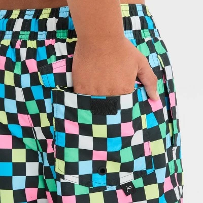 Boys' Checkered Swim Shorts - art class™ 3 Boys' Checkered Swim Shorts - art class™
