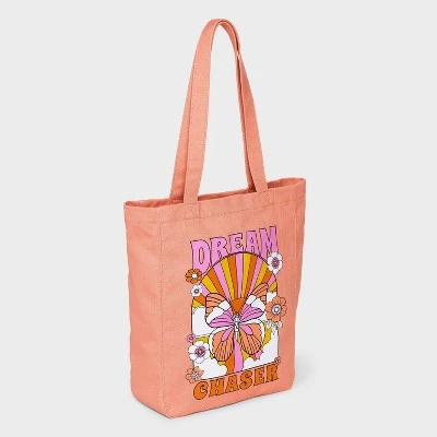 Kids' Graphic Tote Bag with Pocket - art class™ Pink 3 Kids' Graphic Tote Bag with Pocket - art class™ Pink