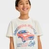 Boys' Short Sleeve Graphic T-Shirt 'American Muscle' - art class™ White -Art Class shop GUEST 3d855899 fddd 429d bc44 470d598b7102