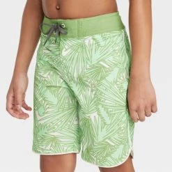 Boys' Palm Printed Swim Trunks - art class™ Green