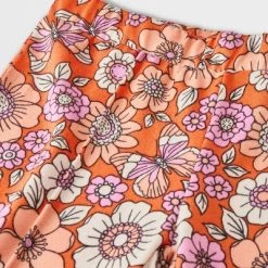 Girls' Short Sleeve Flare Pants Pajama Set - art class™ White -Art Class shop GUEST 4221f7f9 224a 47f4 8712 57600886015d