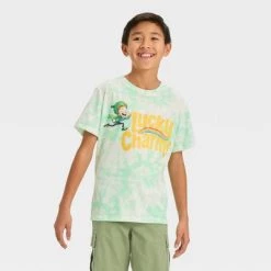 Boys' Short Sleeve Tie-Dye Graphic T-Shirt with Lucky Charms - art class™ Green 14 Boys' Short Sleeve Tie-Dye Graphic T-Shirt with Lucky Charms - art class™ Green -Art Class shop GUEST 44b568c1 4b97 4154 adad 754b1797ecd9 2