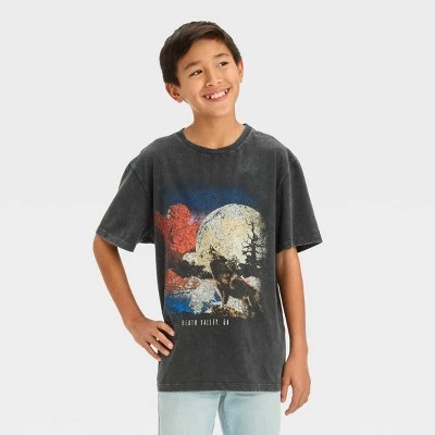 Boys' Short Sleeve Graphic T-Shirt with Vintage Wolf - art class™ Dark Gray 10 Boys' Short Sleeve Graphic T-Shirt with Vintage Wolf - art class™ Dark Gray - Image 8