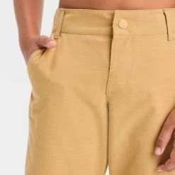 Boys' Solid Swim Shorts - art class™ Tan