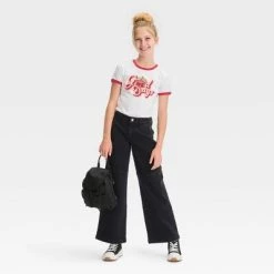 Girls' Mid-Rise Wide Leg Cargo Pants - art class™ -Art Class shop GUEST 4da10af6 10b7 44c8 b3da 59c1de34e963