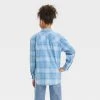 Girls' Oversized Flannel Button-Down Shirt - art class™ Blue Plaid -Art Class shop GUEST 4fd8d453 ce50 4fa9 8295 756c94f3dacf