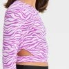 Girls' Zebra Printed Rash Guard Swim Top - art class™ Purple -Art Class shop GUEST 52728f52 cf38 471e 8e83 89c8c1c4d633