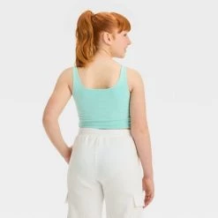 Girls' Brami Tank Top - art class™ Aqua Blue