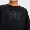 Boys' Crew Neck Game Controller Graphic Sweatshirt - art class™ Black