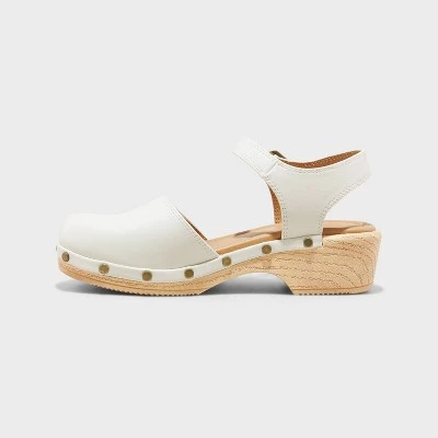 Kids' Daisy Clog Heels - art class™ Off-White 3 Kids' Daisy Clog Heels - art class™ Off-White