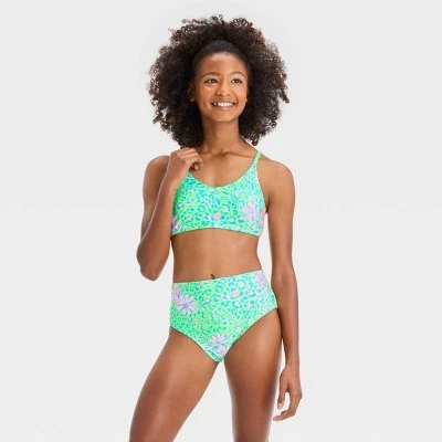 Girls' Paradise Jungle Floral Printed Bikini Set - art class™ 6 Girls' Paradise Jungle Floral Printed Bikini Set - art class™ - Image 4