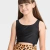 Girls' Leopard Print Knotted One Piece Swimsuit - art class™ Black -Art Class shop GUEST 6f9a103b 50a4 4ce9 9fb9 7dfcab3ddf9c