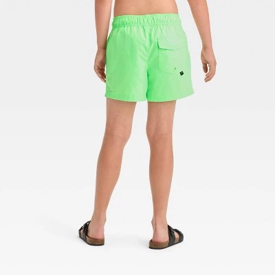 Boys' Snappy Solid Swim Shorts - art class™ Green 4 Boys' Snappy Solid Swim Shorts - art class™ Green - Image 2