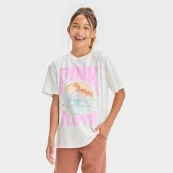 Girls' Short Sleeve Pink Floyd Oversized Graphic T-Shirt - art class™ Off-White -Art Class shop GUEST 75110775 3886 403d 91a8 92ba42e14786 3