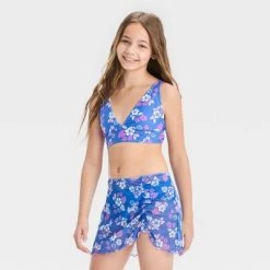 Girls' 'Happy Hibiscus with Sarong' Swimwear Set - art class™ Blue 19 Girls' 'Happy Hibiscus with Sarong' Swimwear Set - art class™ Blue -Art Class shop GUEST 7f79f671 df0d 472f 855b 73ab2c72be85 5