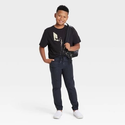 Boys' Skinny Fit Ripstop Pull-On Jogger Pants - art class™ Charcoal Gray 4 Boys' Skinny Fit Ripstop Pull-On Jogger Pants - art class™ Charcoal Gray - Image 2