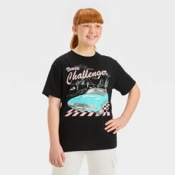 Girls' Short Sleeve Oversized Dodge Challenger Graphic T-Shirt - art class™ Black -Art Class shop GUEST 8394e955 474e 415c b92e 605ff1d5d379 2