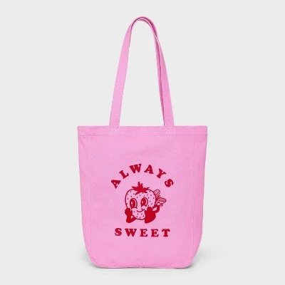 Kids' Graphic Tote Bag with Pocket - art class™ Pink 7 Kids' Graphic Tote Bag with Pocket - art class™ Pink - Image 5
