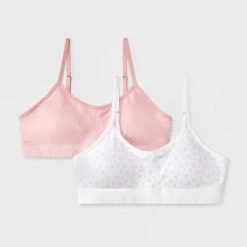 Girls' 2pk 'Floral' Seamless Ruched Bra - art class™ White -Art Class shop GUEST 8e8af615 c9b7 4f75 8882 04b30ed2cb1a 1