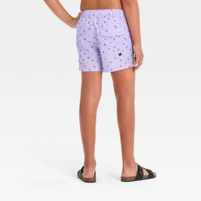Boys' Shapes Printed Swim Shorts - art class™ Purple 4 Boys' Shapes Printed Swim Shorts - art class™ Purple - Image 2