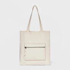 Girls' Canvas Photo Print Zipper Tote Bag - art class™ Cream -Art Class shop GUEST 9756ba36 df39 4292 b6a7 624387a7ff32