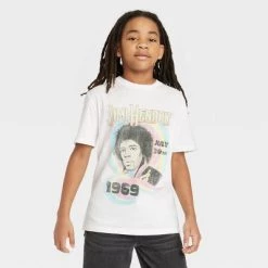 Boys' Jimmy Hendrix Short Sleeve Graphic T-Shirt - art class™ White -Art Class shop GUEST 9d561018 9a5e 4f35 b60a fdae479ce212 4