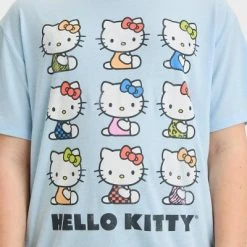 Girls' Short Sleeve Oversized Hello Kitty Graphic T-Shirt - art class™ Blue