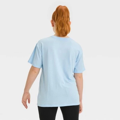 Girls' Short Sleeve Oversized Hello Kitty Graphic T-Shirt - art class™ Blue 4 Girls' Short Sleeve Oversized Hello Kitty Graphic T-Shirt - art class™ Blue - Image 2