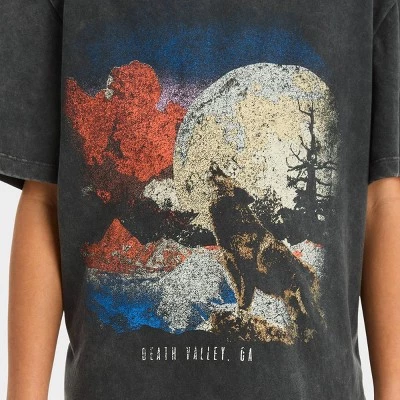 Boys' Short Sleeve Graphic T-Shirt with Vintage Wolf - art class™ Dark Gray 3 Boys' Short Sleeve Graphic T-Shirt with Vintage Wolf - art class™ Dark Gray
