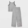 Girls' Pointelle Tank And Pant Pajama Set - art class™ Black -Art Class shop GUEST a6c1753b 7a78 4a6d 83a4 a1c9d5ec4d07