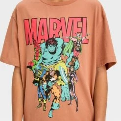 Boys' Short Sleeve Marvel Graphic T-Shirt - art class™ Tan