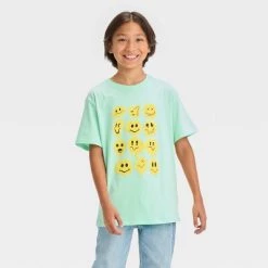 Boys' Smiley Face Short Sleeve Graphic T-Shirt - art class™ Aqua Blue 17 Boys' Smiley Face Short Sleeve Graphic T-Shirt - art class™ Aqua Blue -Art Class shop GUEST ad173050 4a66 4155 9951 647fd234a702 5