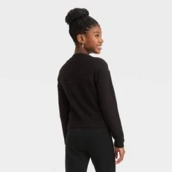 Girls' Sequin Cardigan Sweater - art class™ Red