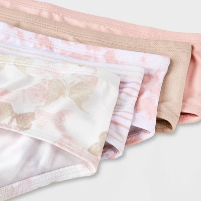 Girls' 5pk Butterfly Microfiber Hipster - art class™ Assorted Pink 5 Girls' 5pk Butterfly Microfiber Hipster - art class™ Assorted Pink - Image 3