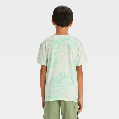 Boys' Short Sleeve Tie-Dye Graphic T-Shirt with Lucky Charms - art class™ Green 4 Boys' Short Sleeve Tie-Dye Graphic T-Shirt with Lucky Charms - art class™ Green - Image 2