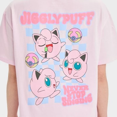 Girls' Short Sleeve Jigglypuff Oversized 'Never Stop Singing' Graphic T-Shirt - art class™ Pink 3 Girls' Short Sleeve Jigglypuff Oversized 'Never Stop Singing' Graphic T-Shirt - art class™ Pink